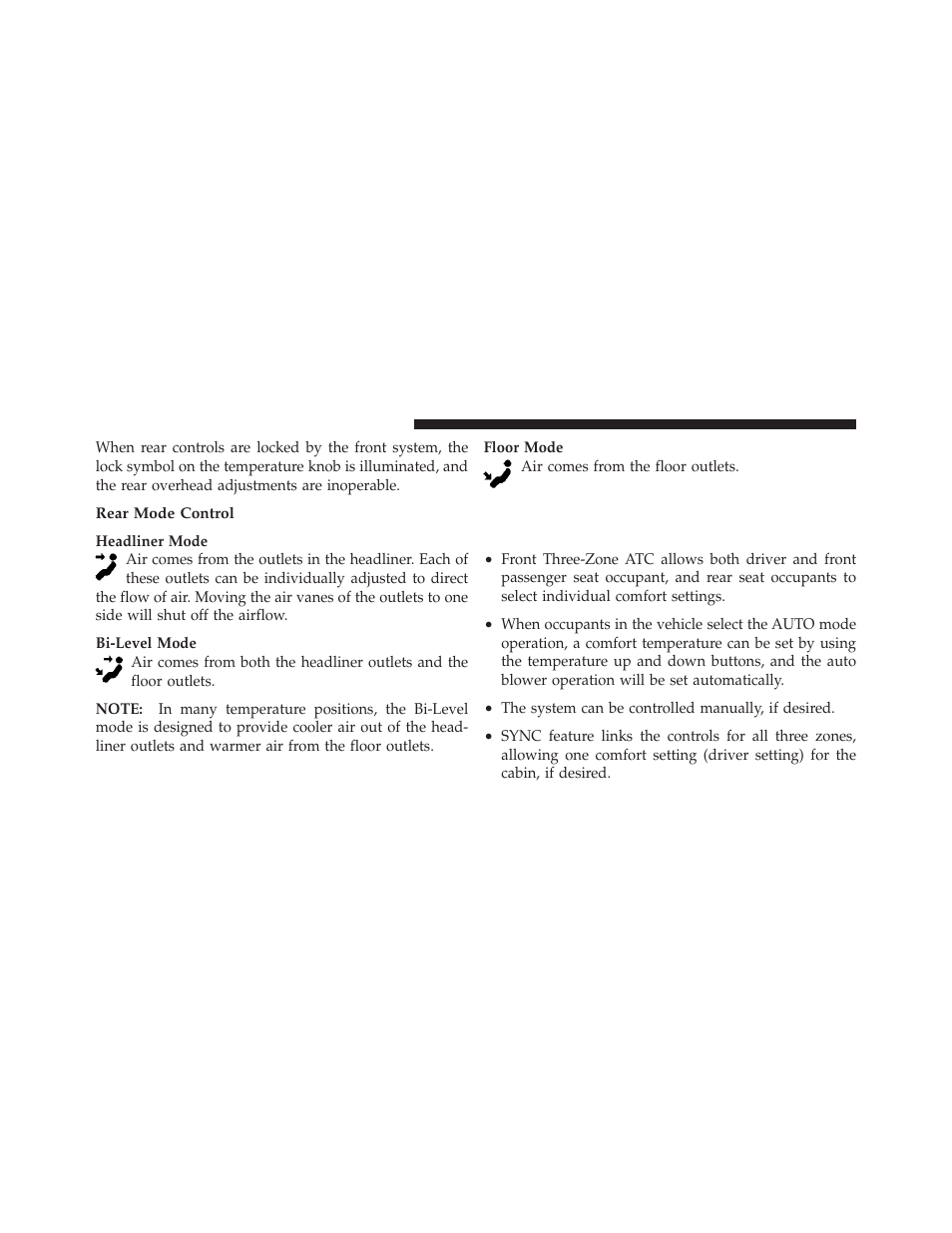 Automatic temperature control (atc) — if equipped, Automatic temperature control (atc) — if, Equipped | Dodge 2012 Grand_Caravan - Owner Manual User Manual | Page 403 / 643