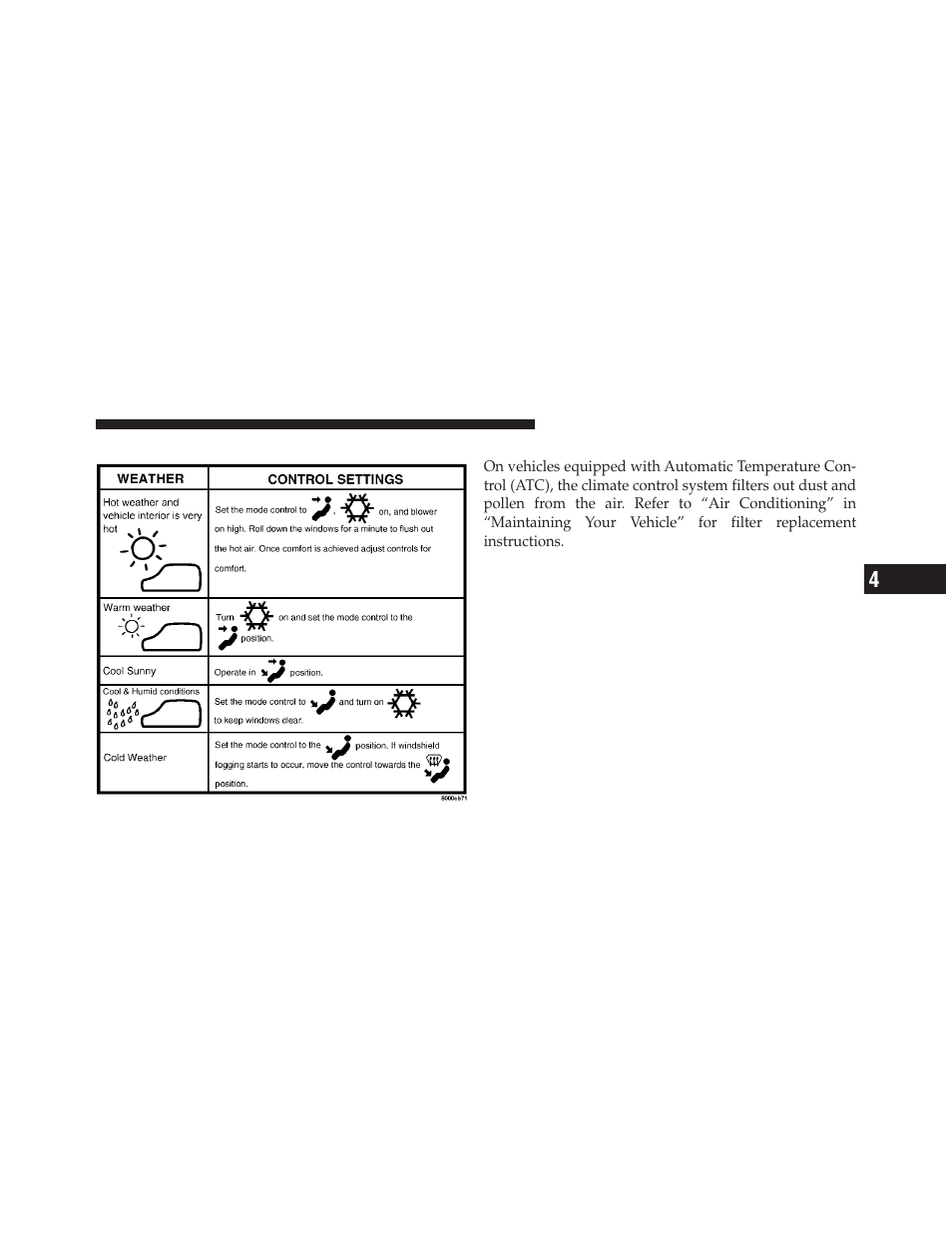 Operating tips, A/c air filter | Dodge 2012 Grand_Caravan - Owner Manual User Manual | Page 416 / 643