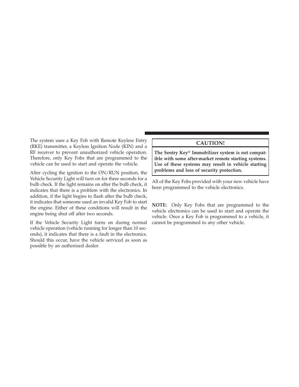 Replacement keys | Dodge 2012 Journey - Owner Manual User Manual | Page 18 / 603