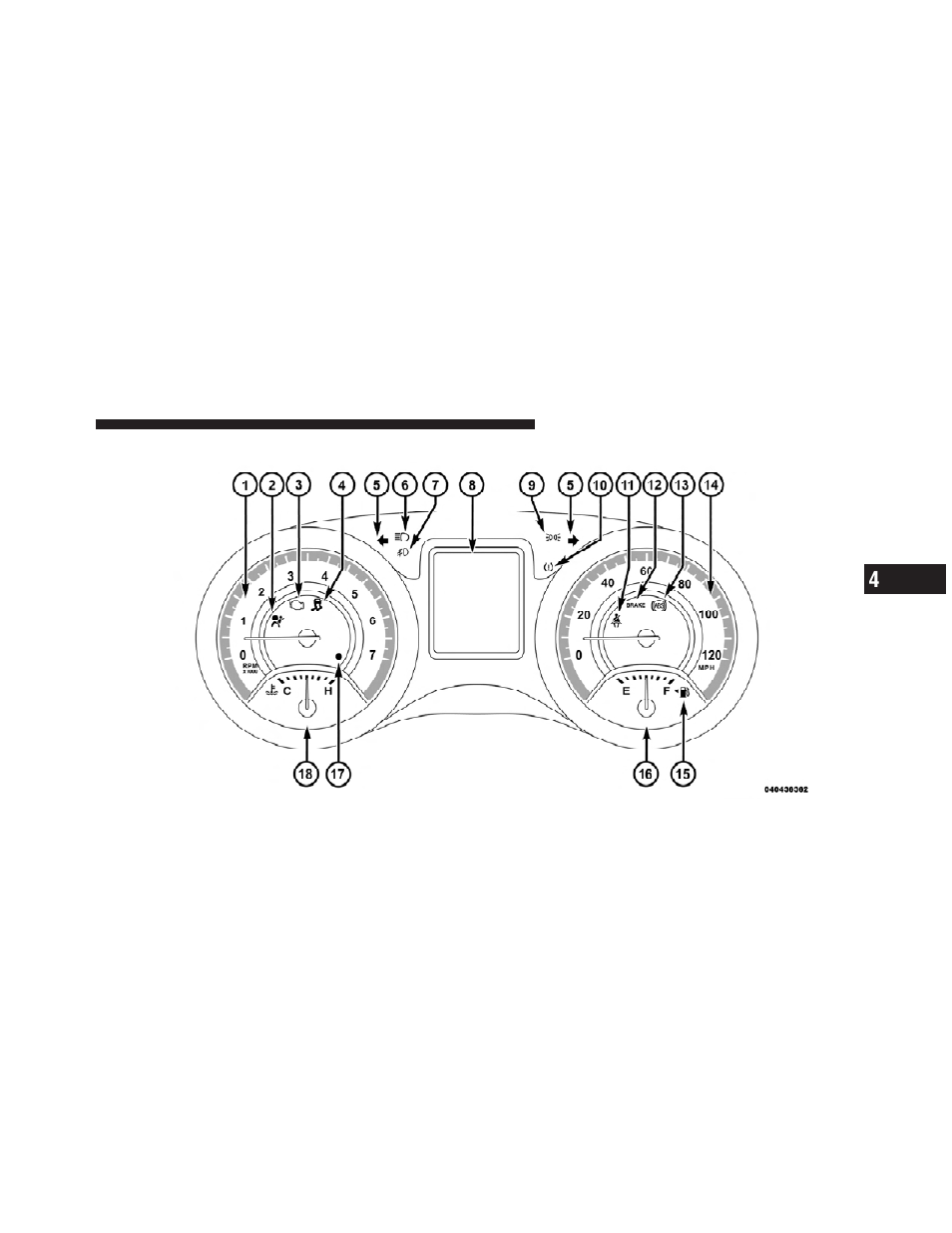 Instrument cluster | Dodge 2012 Journey - Owner Manual User Manual | Page 275 / 603