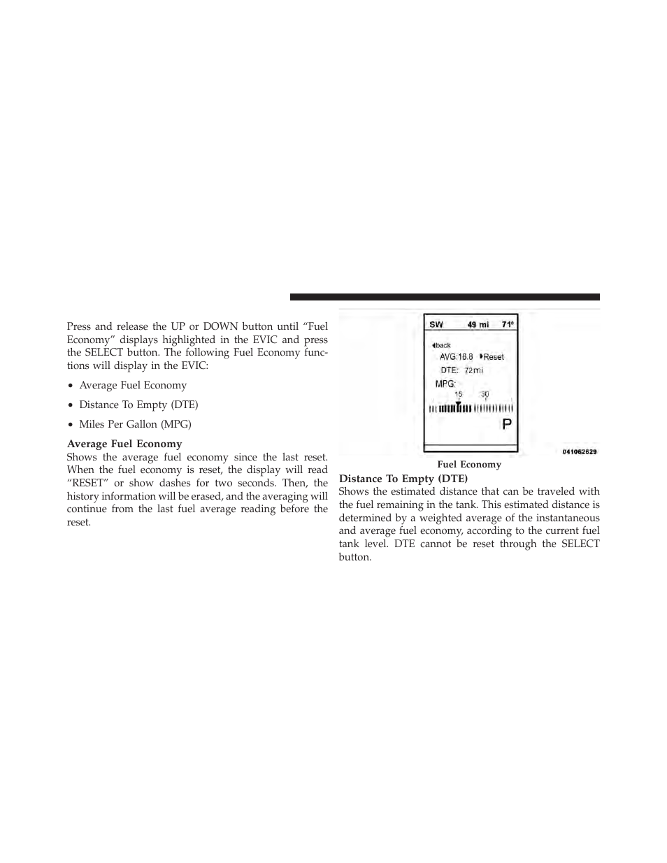 Fuel economy | Dodge 2012 Journey - Owner Manual User Manual | Page 294 / 603