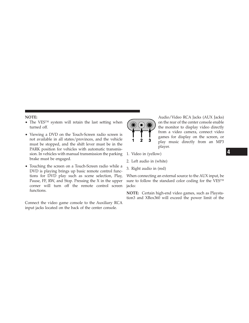 Play video games | Dodge 2012 Journey - Owner Manual User Manual | Page 323 / 603