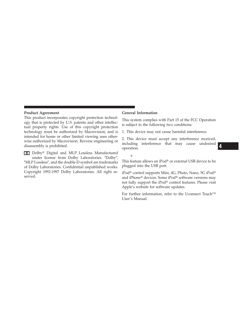 Ipodĥ/usb/mp3 control — if equipped, Ipod௡/usb/mp3 control — if equipped | Dodge 2012 Journey - Owner Manual User Manual | Page 343 / 603