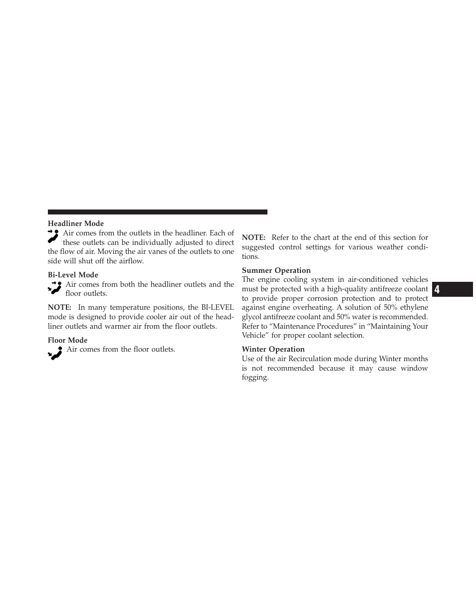 Operating tips | Dodge 2012 Journey - Owner Manual User Manual | Page 361 / 603