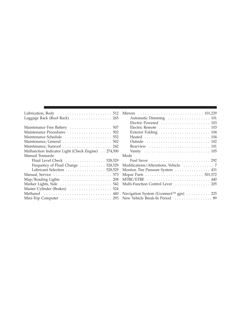 Dodge 2012 Journey - Owner Manual User Manual | Page 592 / 603