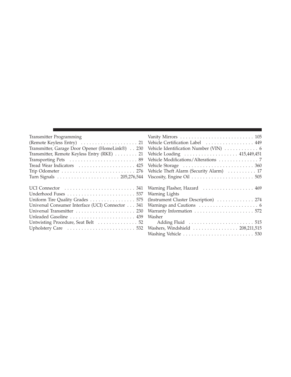 Dodge 2012 Journey - Owner Manual User Manual | Page 600 / 603