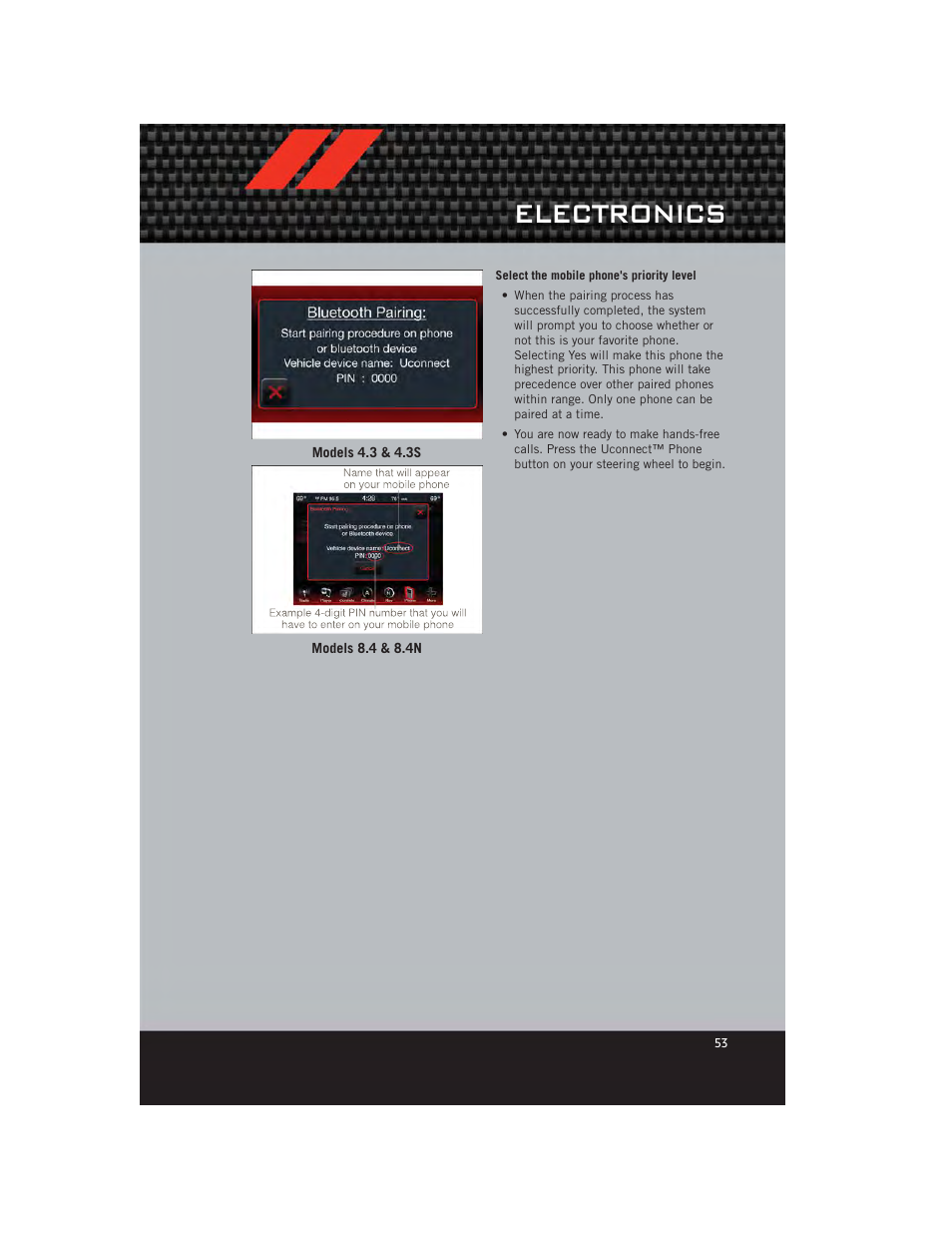 Electronics | Dodge 2012 Journey - User Guide User Manual | Page 55 / 108