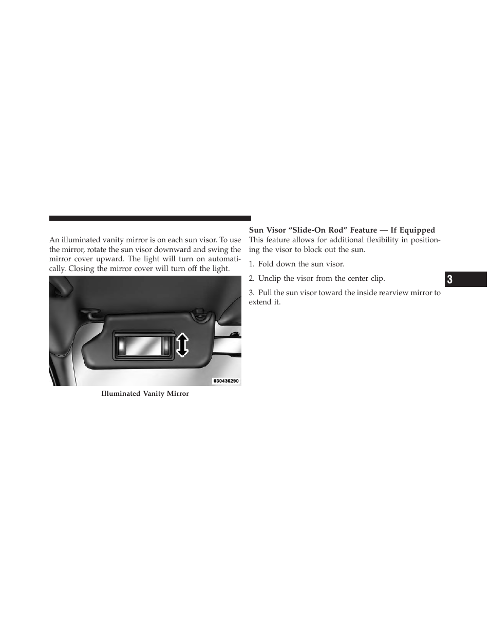 Illuminated vanity mirrors — if equipped | Dodge 2013 Dart - Owner Manual User Manual | Page 111 / 604