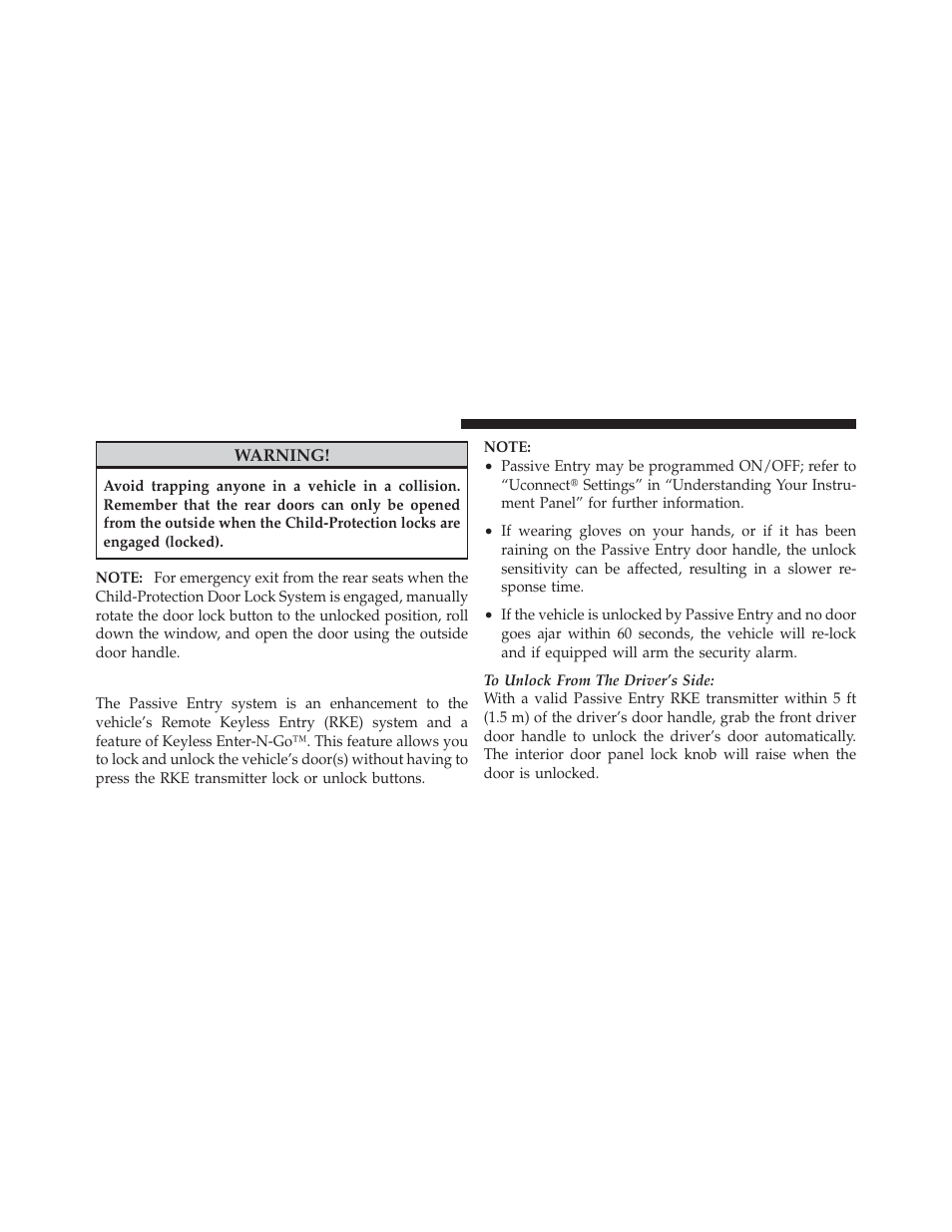 Keyless enter-n-go | Dodge 2013 Dart - Owner Manual User Manual | Page 38 / 604