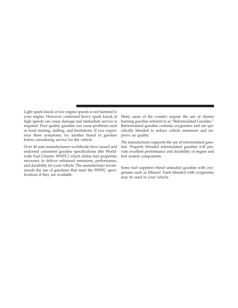 Reformulated gasoline, Gasoline/oxygenate blends | Dodge 2013 Dart - Owner Manual User Manual | Page 460 / 604
