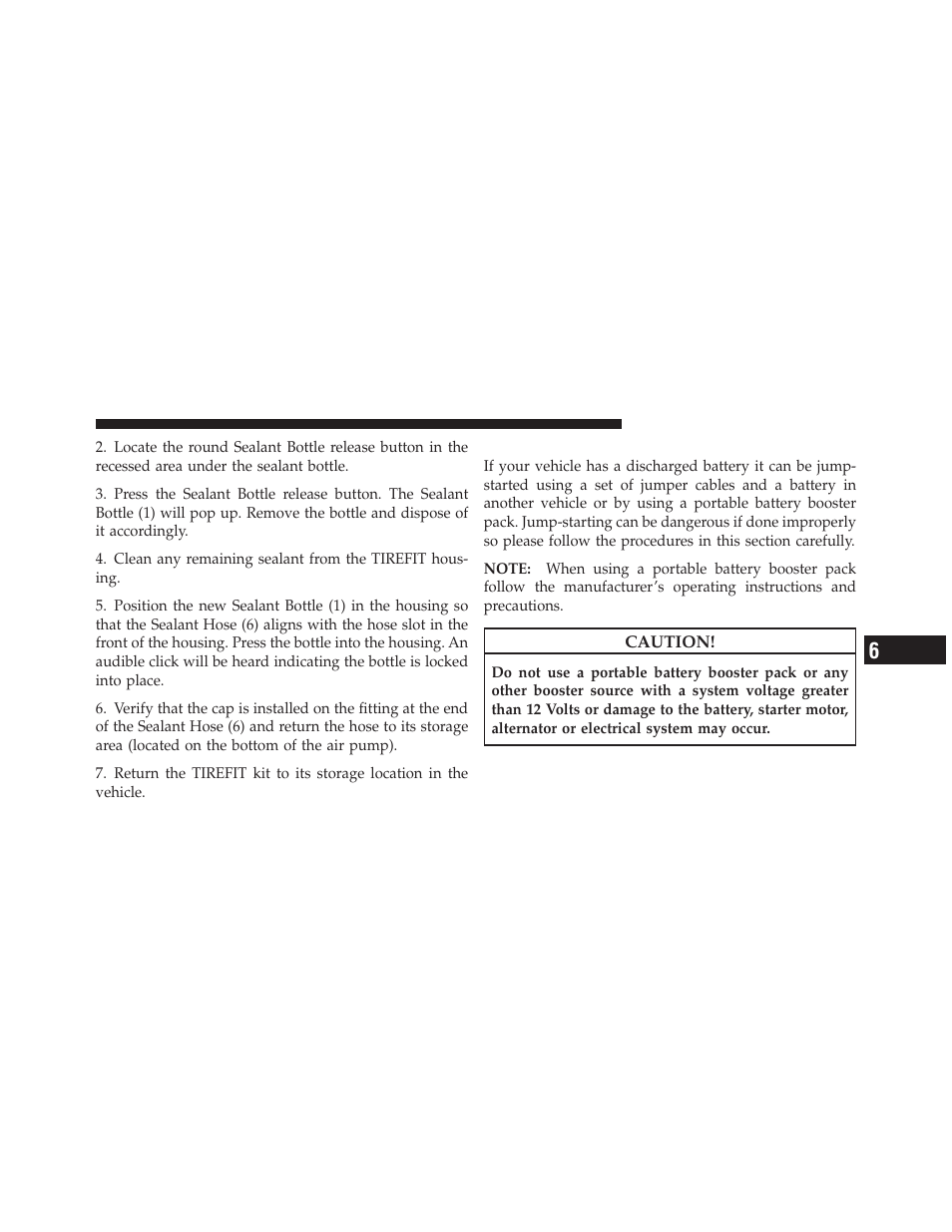 Jump-starting procedures | Dodge 2013 Dart - Owner Manual User Manual | Page 507 / 604