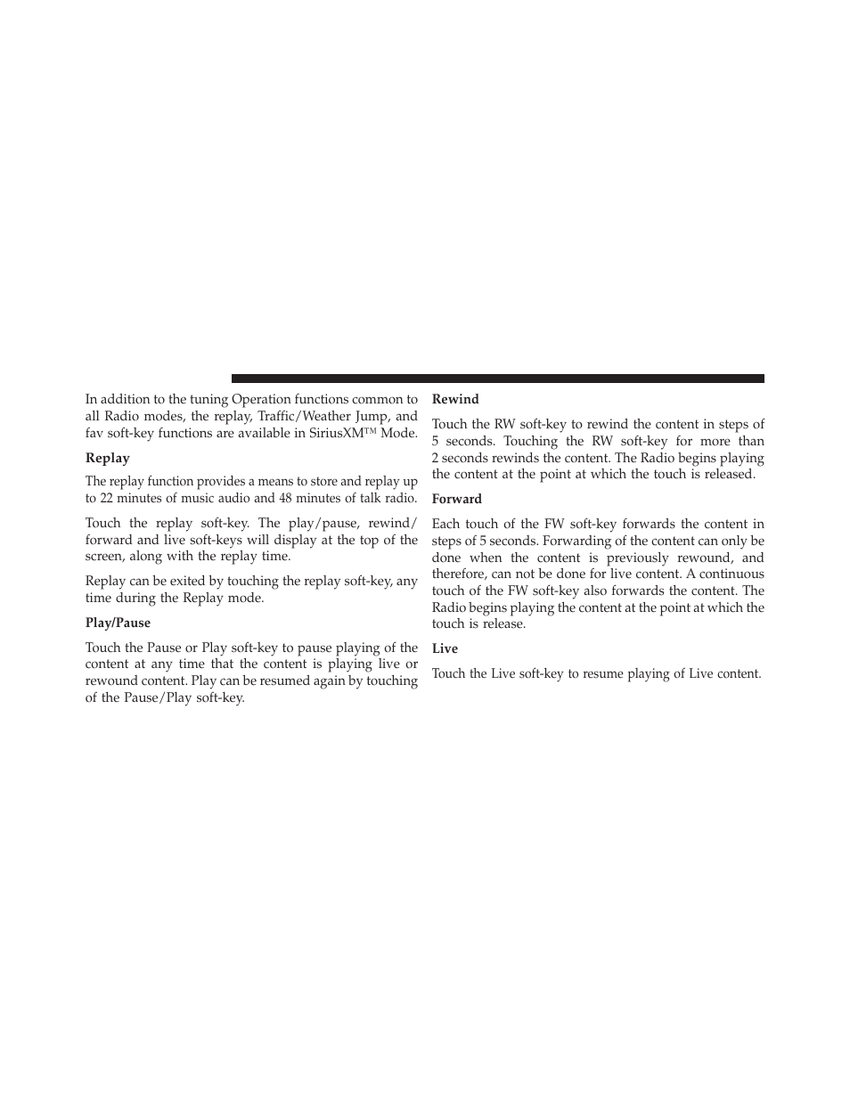 Replay | Dodge 2013 Dart - Uconnect Manual User Manual | Page 49 / 140