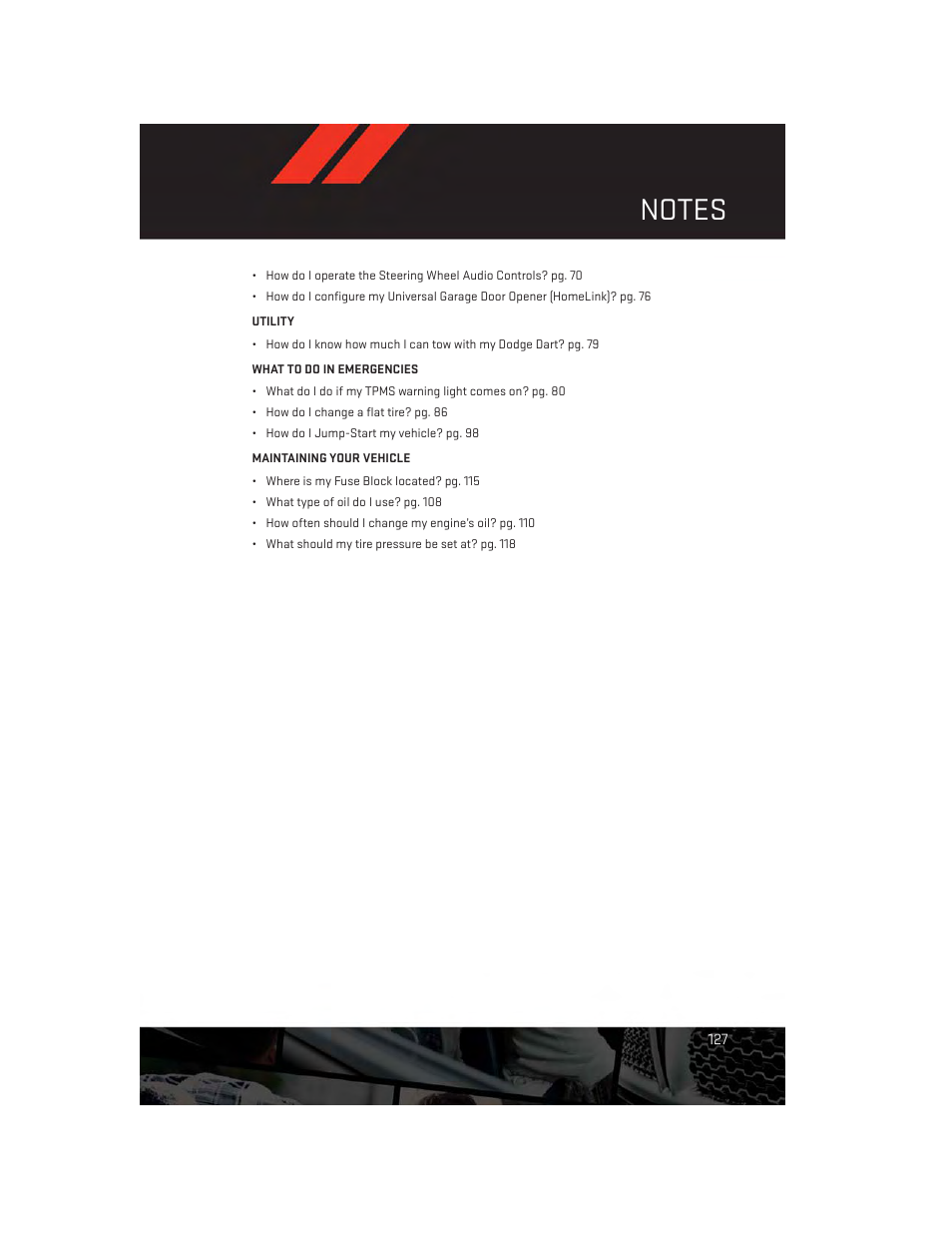 Dodge 2013 Dart - User Guide User Manual | Page 129 / 132