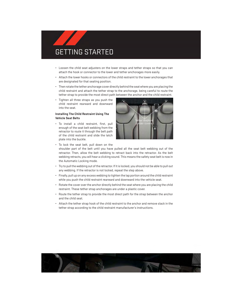 Getting started | Dodge 2013 Dart - User Guide User Manual | Page 20 / 132