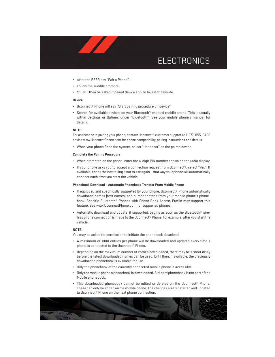 Electronics | Dodge 2013 Dart - User Guide User Manual | Page 45 / 132