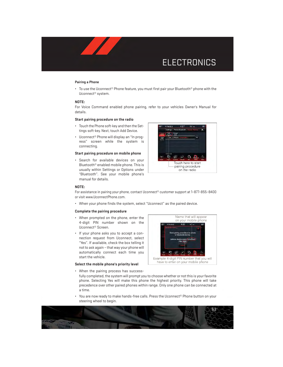Electronics | Dodge 2013 Dart - User Guide User Manual | Page 65 / 132