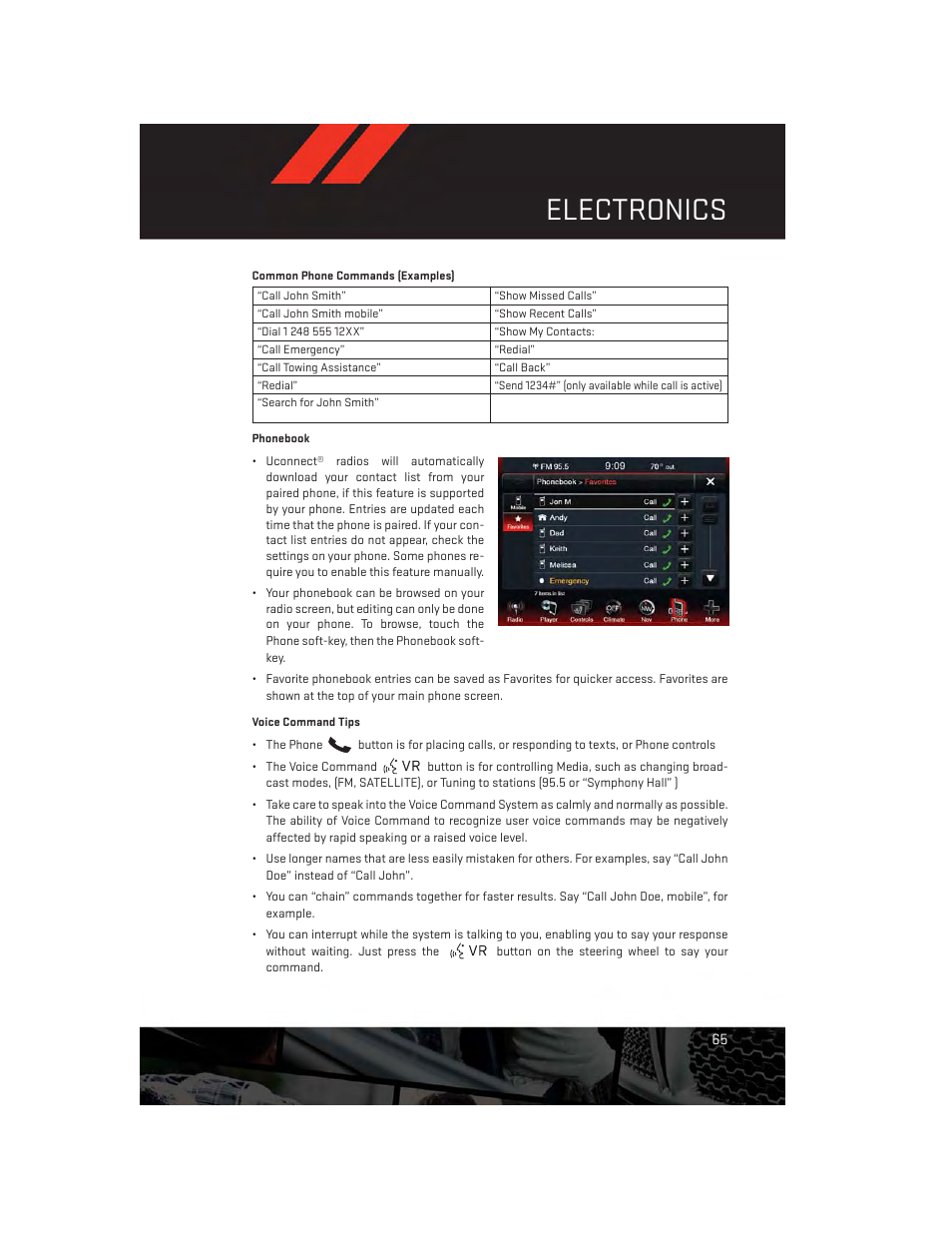 Electronics | Dodge 2013 Dart - User Guide User Manual | Page 67 / 132