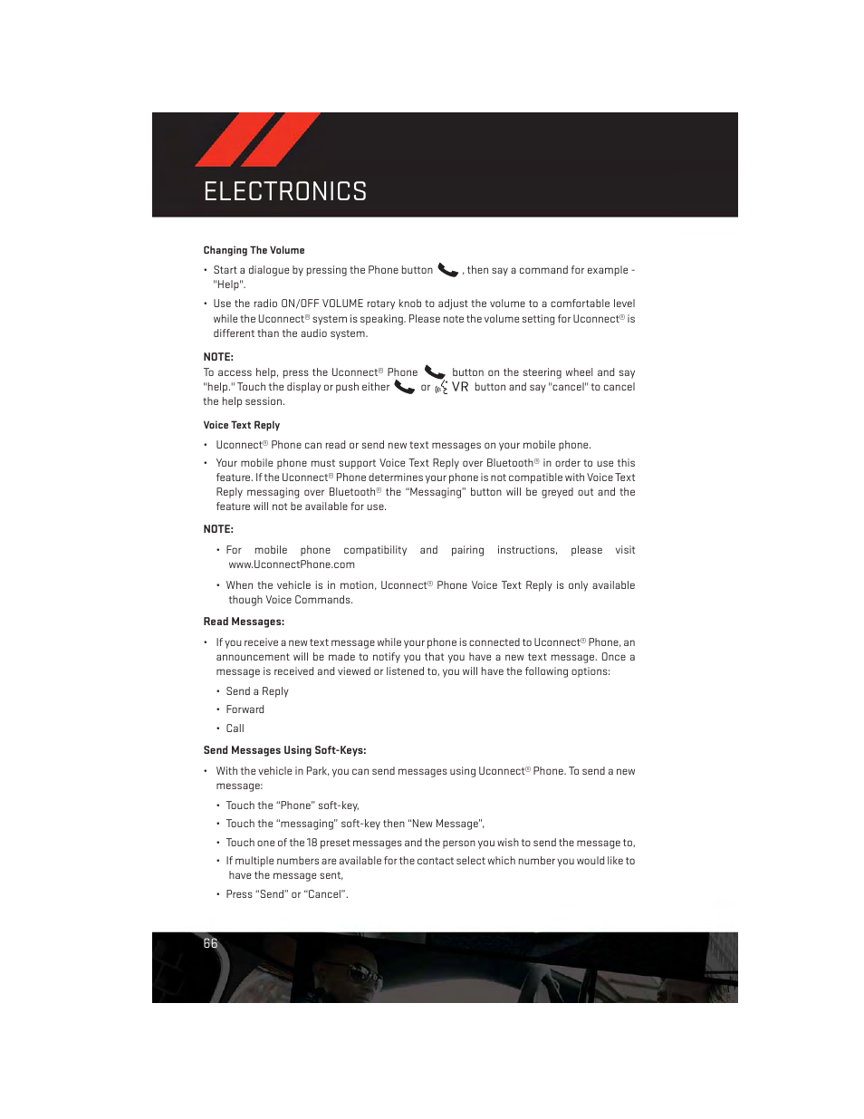 Electronics | Dodge 2013 Dart - User Guide User Manual | Page 68 / 132