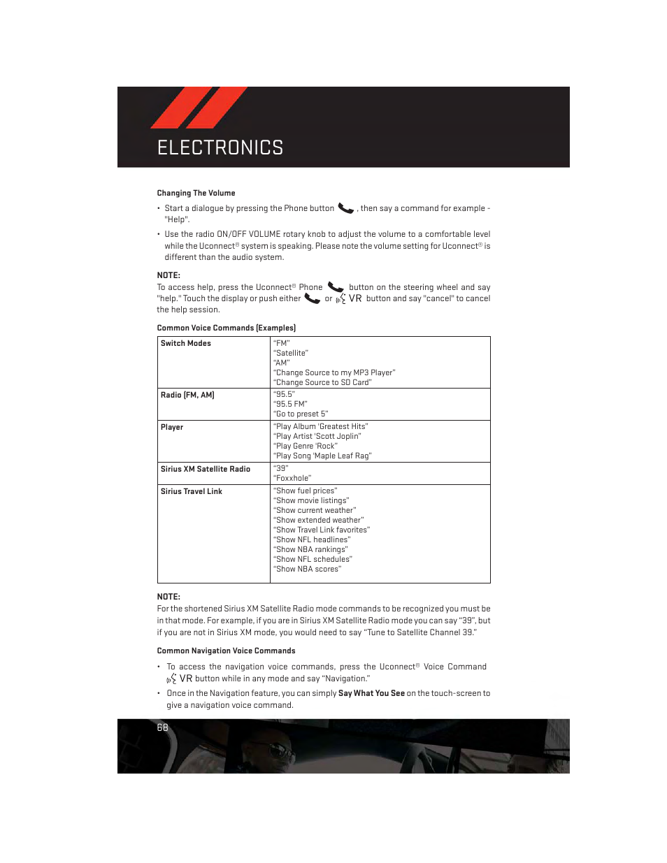 Electronics | Dodge 2013 Dart - User Guide User Manual | Page 70 / 132