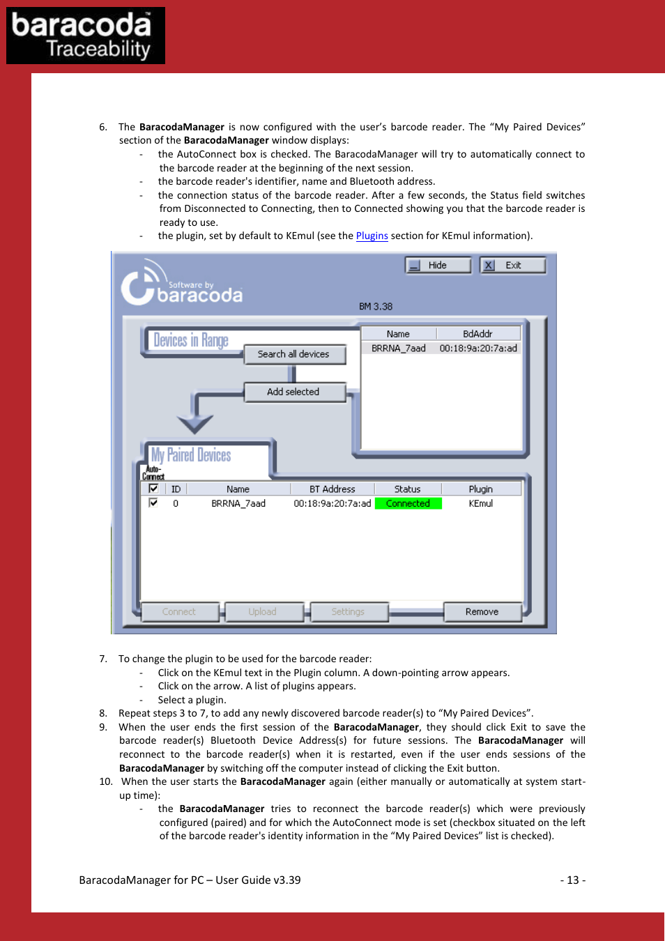 Data capture for workforce in motion | Baracoda Bluetooth Headset User Manual | Page 13 / 75