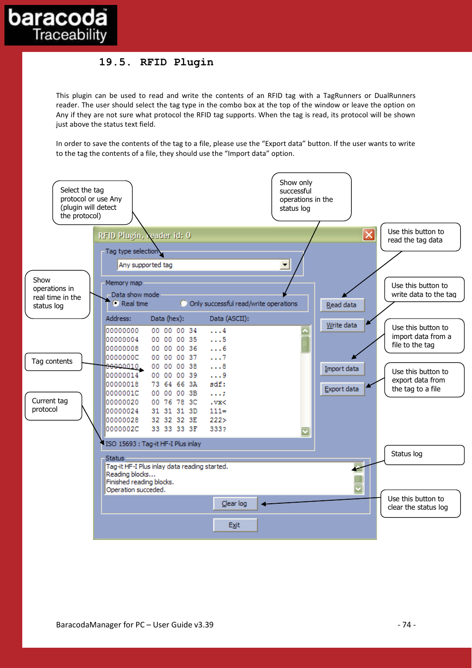 Rfid, Lugin, Rfid plugin | Baracoda Bluetooth Headset User Manual | Page 74 / 75