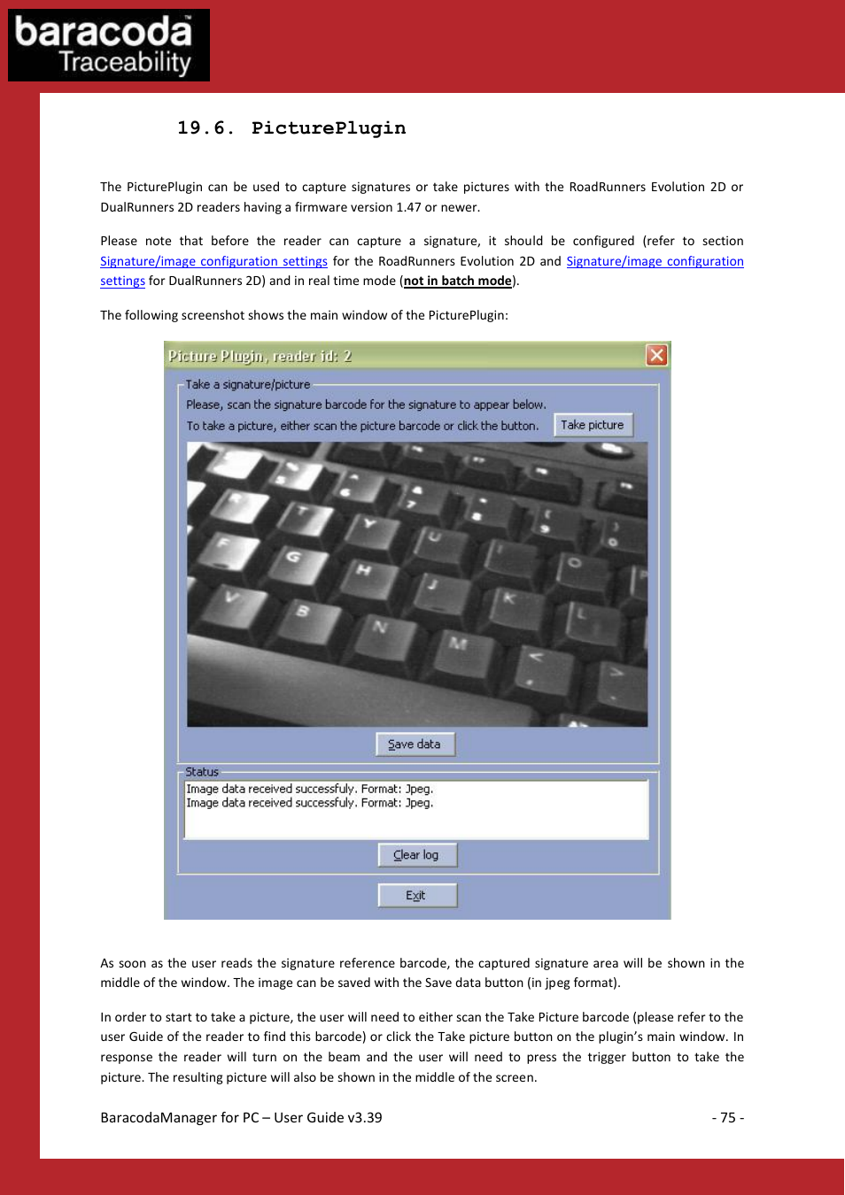 Icture, Lugin, Pictureplugin | Baracoda Bluetooth Headset User Manual | Page 75 / 75