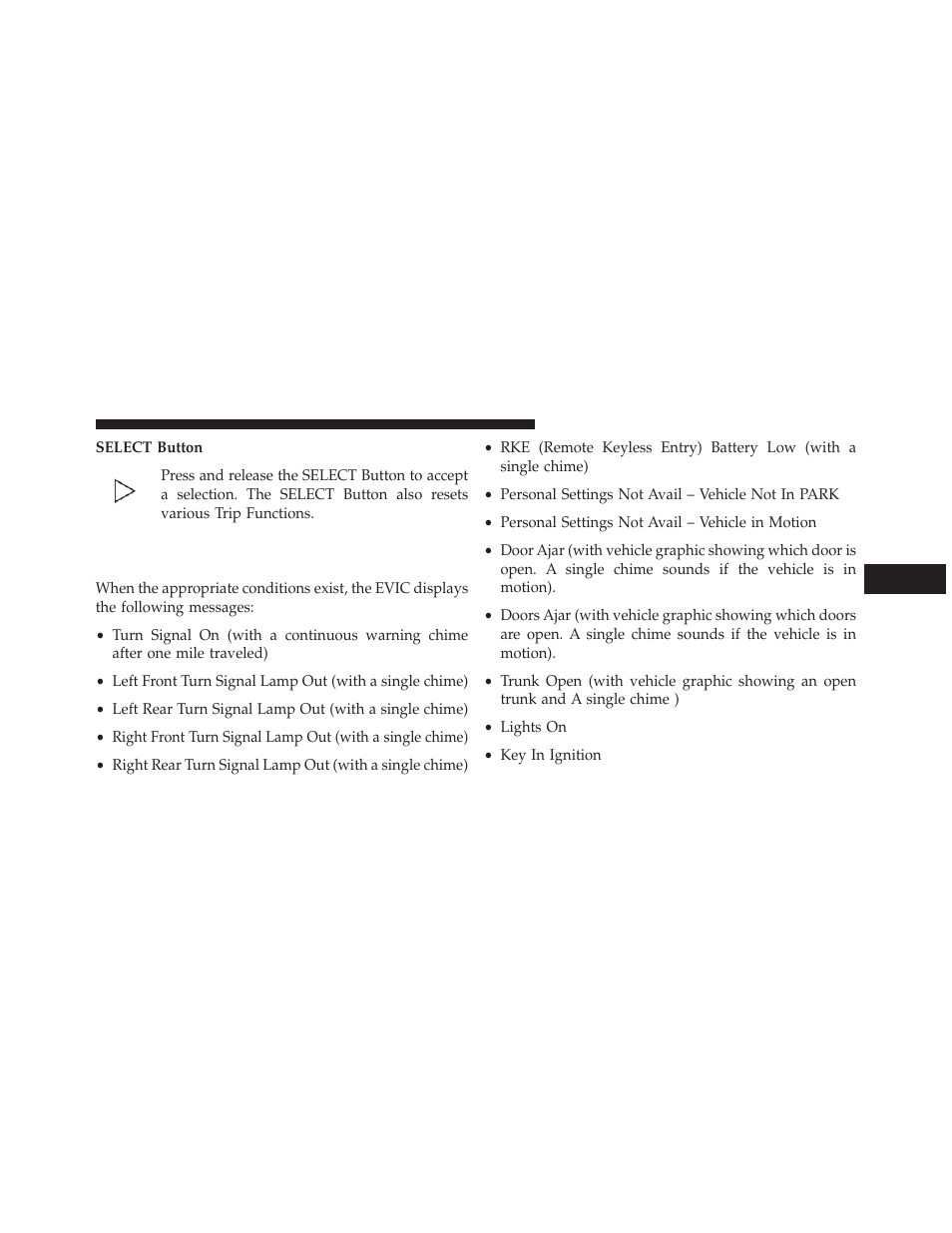 Electronic vehicle information center (evic), Displays | Dodge 2013 Avenger - Owner Manual User Manual | Page 233 / 519