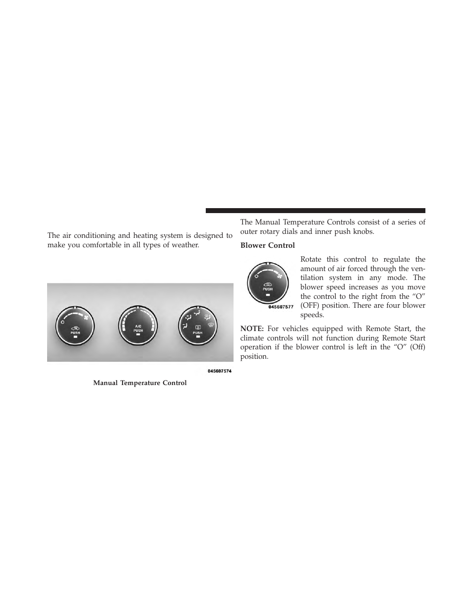 Climate controls, Manual heating and air conditioning, Blower control | Dodge 2013 Avenger - Owner Manual User Manual | Page 280 / 519