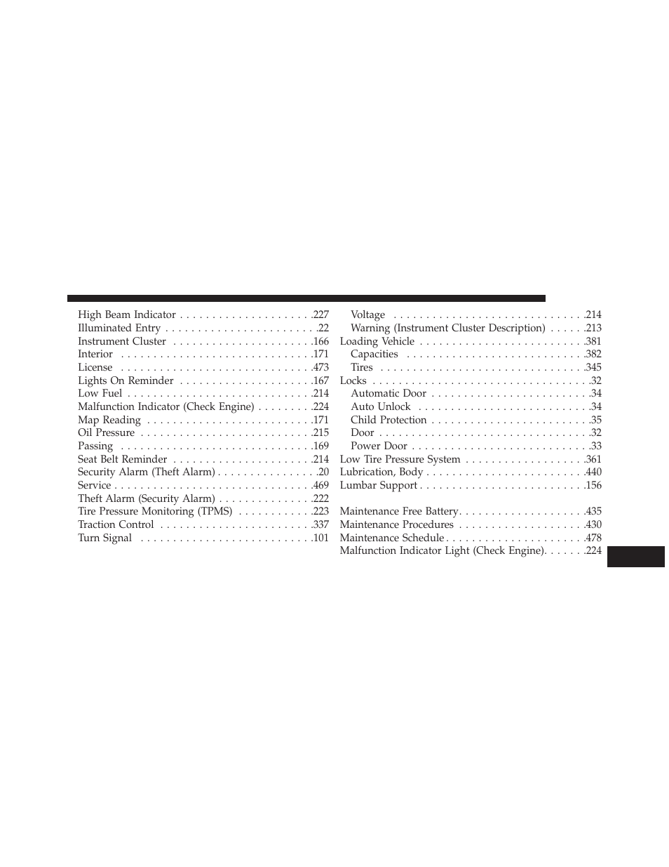 Dodge 2013 Avenger - Owner Manual User Manual | Page 509 / 519