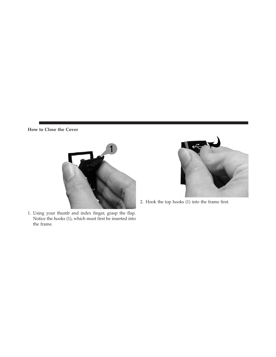 How to close the cover | Ram Trucks UCONNECT 730N for Jeep User Manual | Page 122 / 220