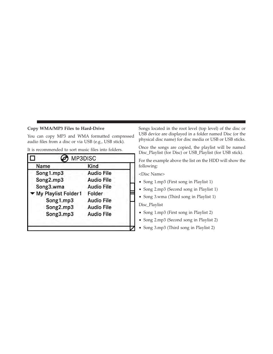 Copy wma/mp3 files to hard-drive | Ram Trucks UCONNECT 730N for Jeep User Manual | Page 84 / 220