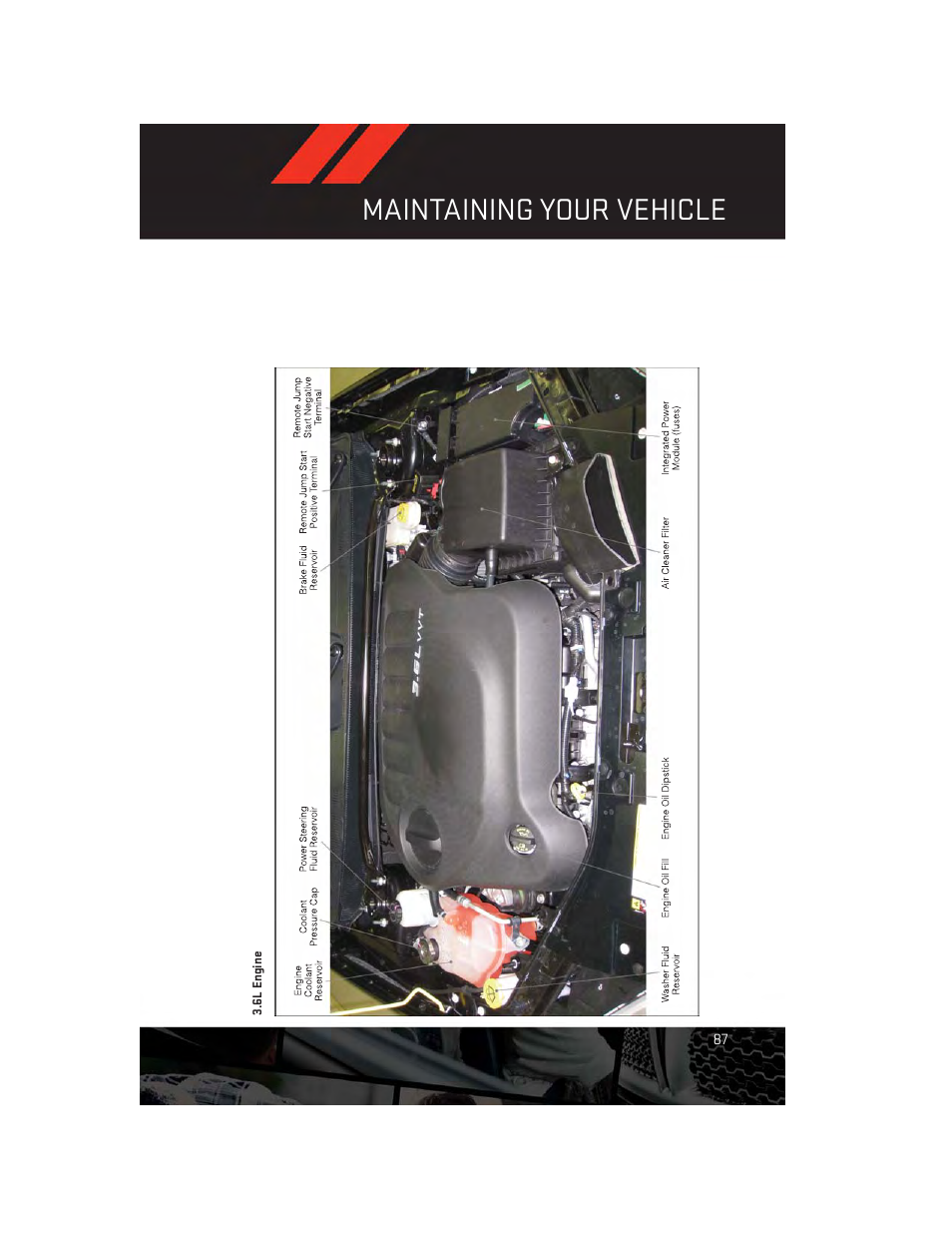 6l engine, Maintaining your vehicle | Dodge 2013 Avenger - User Guide User Manual | Page 89 / 108