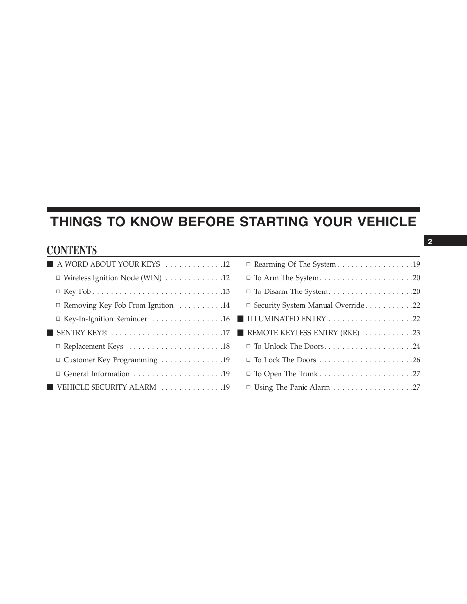 Dodge 2013 Challenger - Owner Manual User Manual | Page 11 / 530