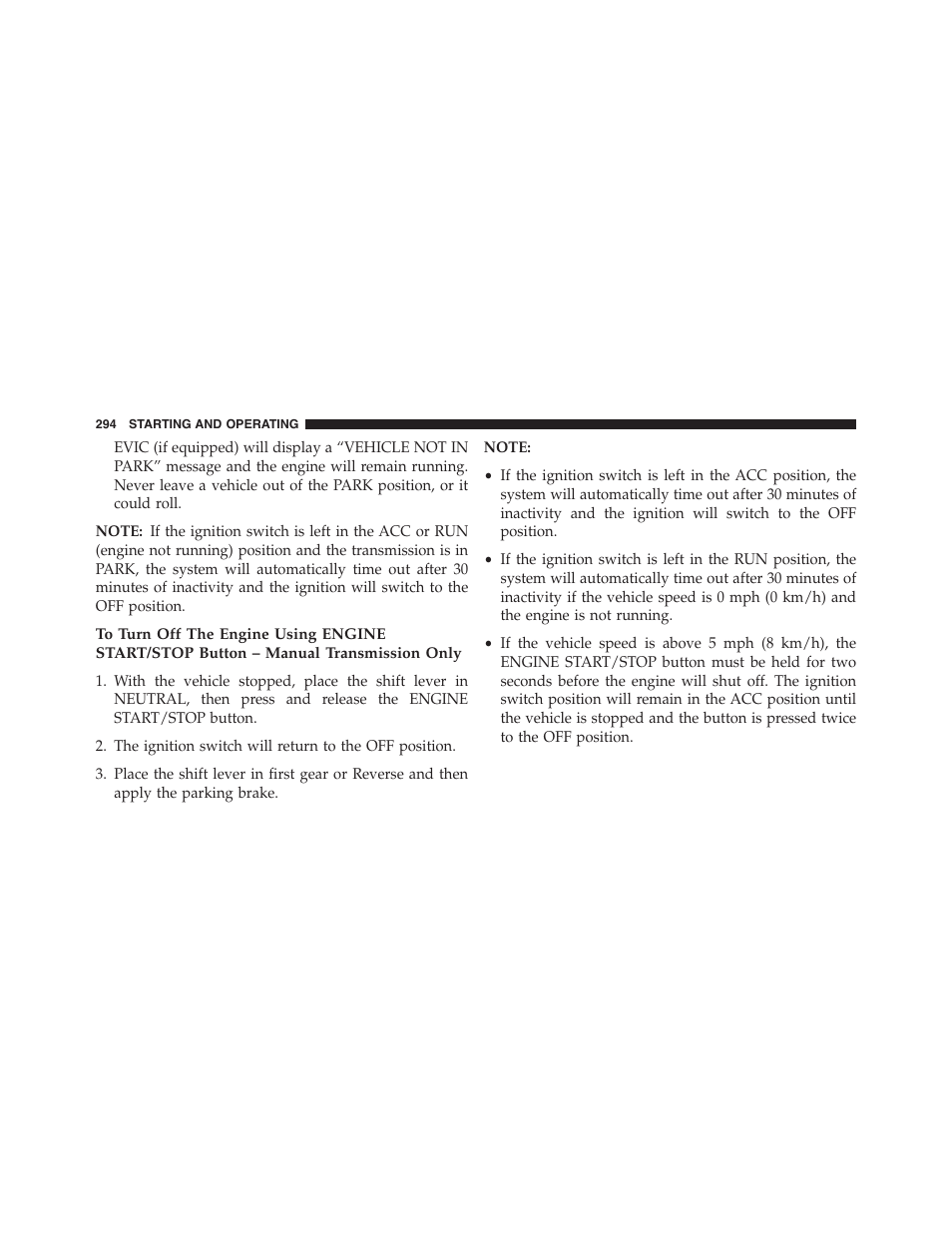 Dodge 2013 Challenger - Owner Manual User Manual | Page 296 / 530