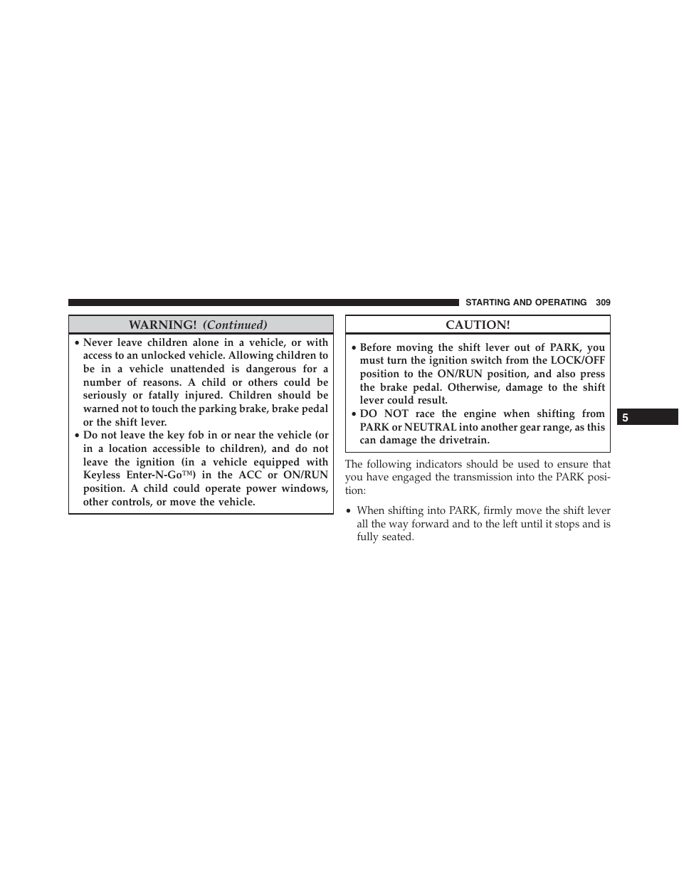 Dodge 2013 Challenger - Owner Manual User Manual | Page 311 / 530