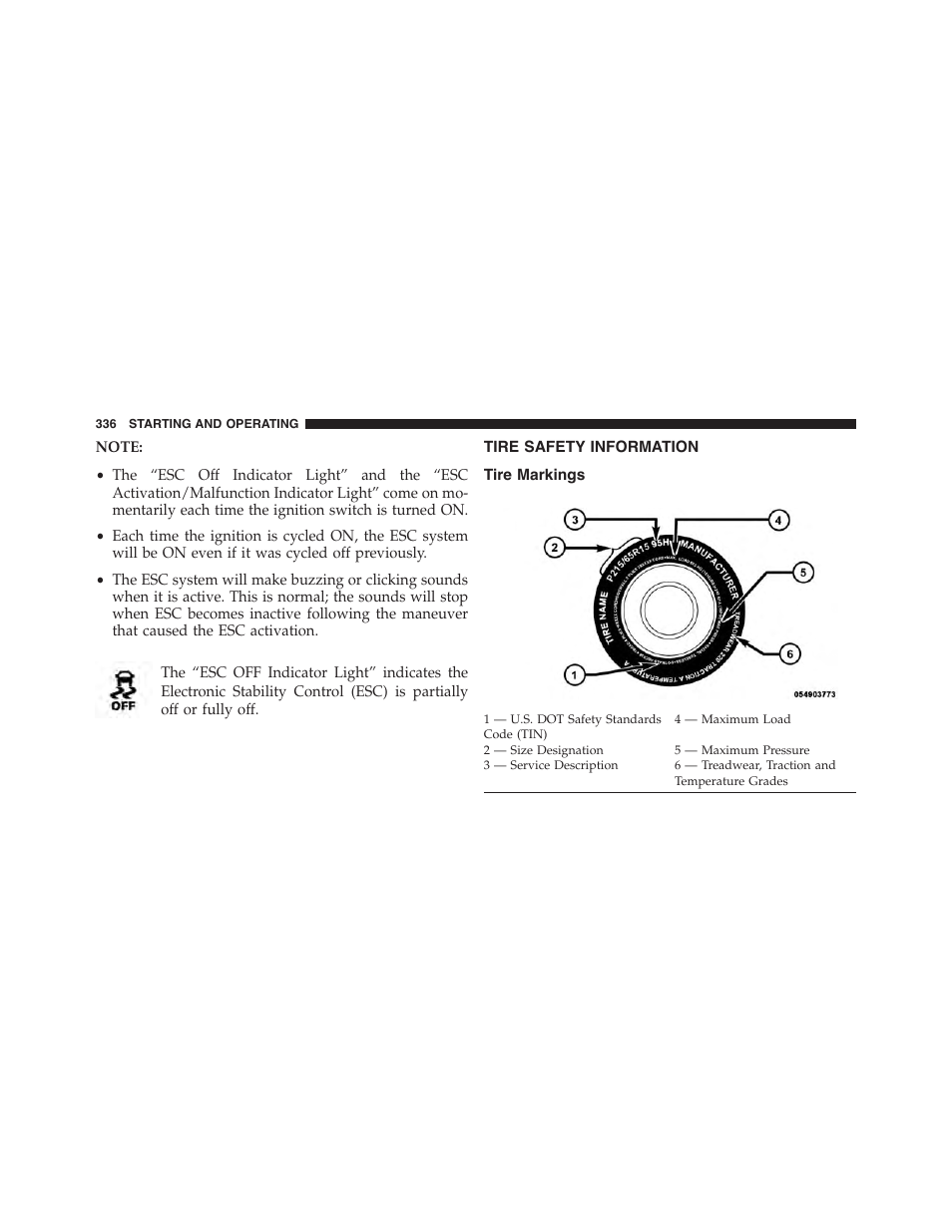 Tire safety information, Tire markings | Dodge 2013 Challenger - Owner Manual User Manual | Page 338 / 530