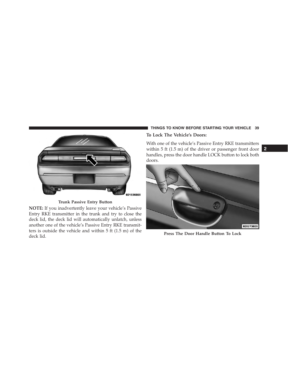 Dodge 2013 Challenger - Owner Manual User Manual | Page 41 / 530