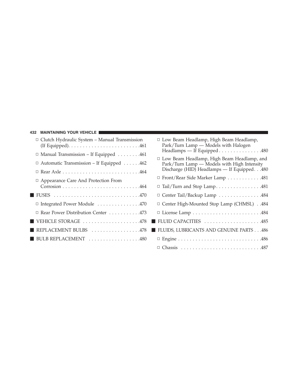 Dodge 2013 Challenger - Owner Manual User Manual | Page 434 / 530