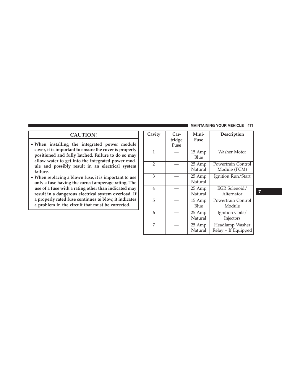 Dodge 2013 Challenger - Owner Manual User Manual | Page 473 / 530