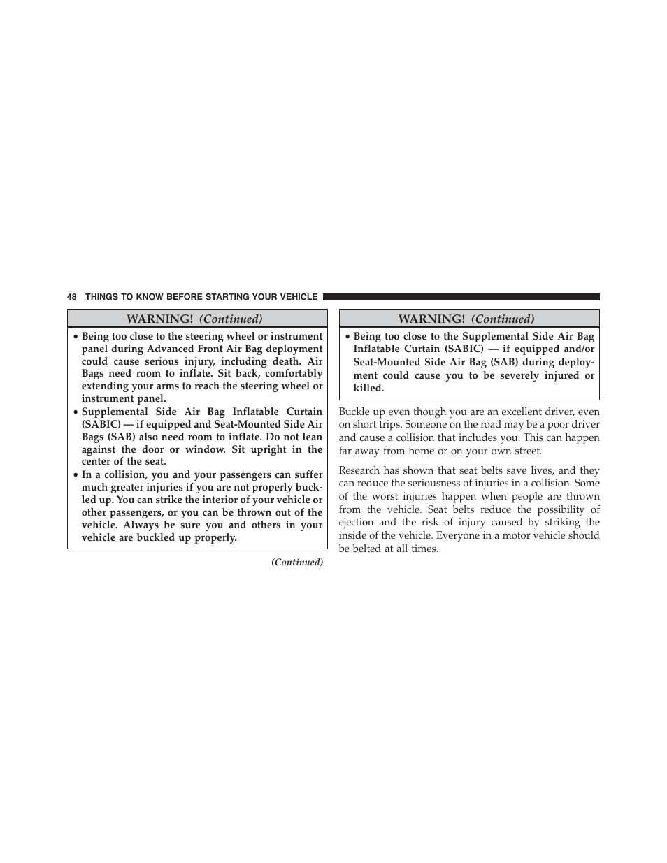 Dodge 2013 Challenger - Owner Manual User Manual | Page 50 / 530