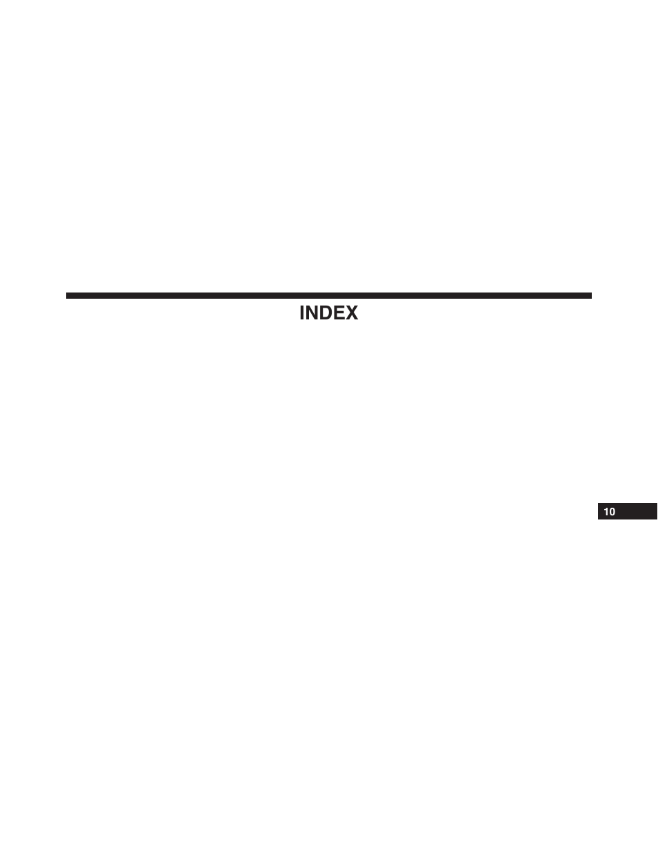 Index | Dodge 2013 Challenger - Owner Manual User Manual | Page 509 / 530