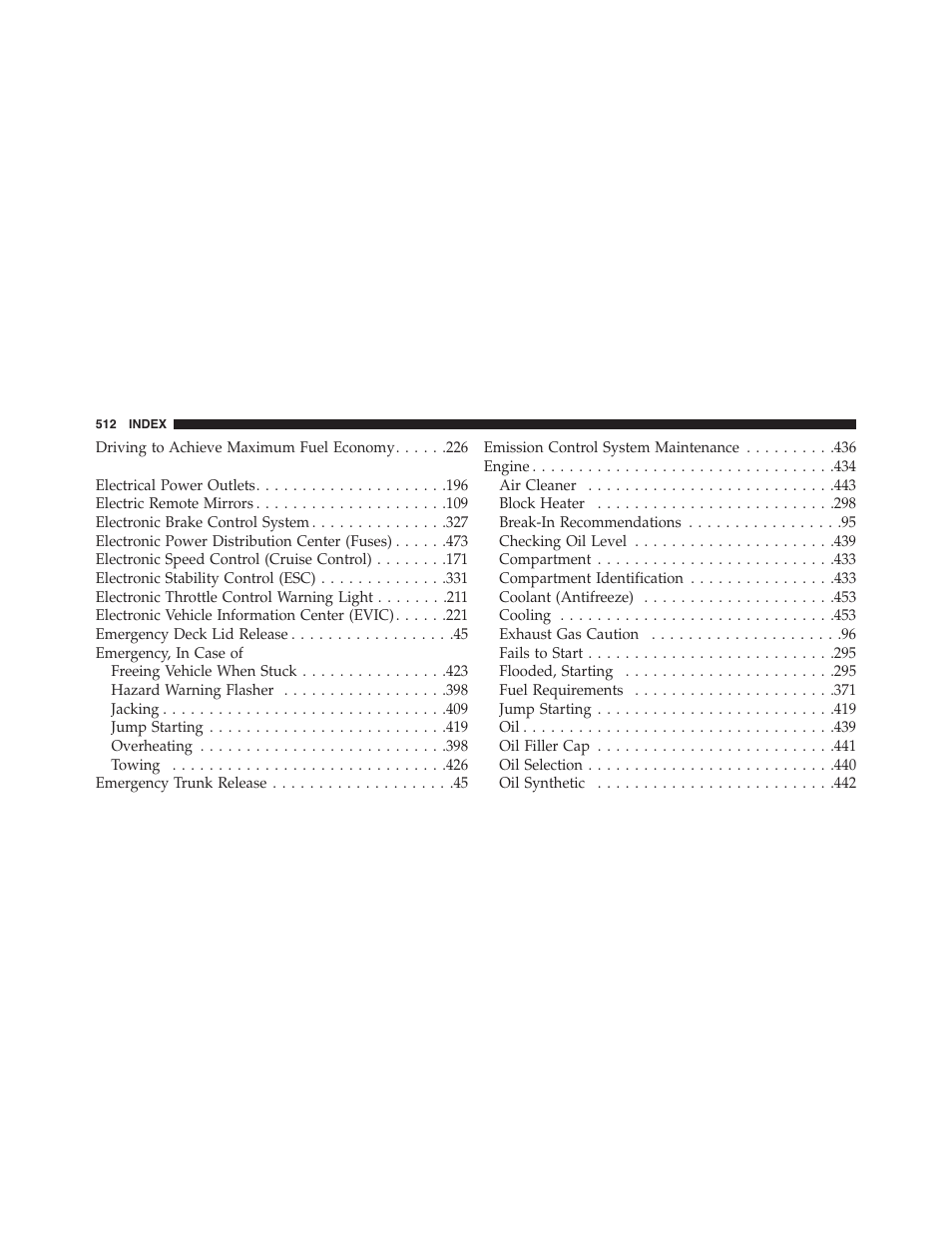 Dodge 2013 Challenger - Owner Manual User Manual | Page 514 / 530