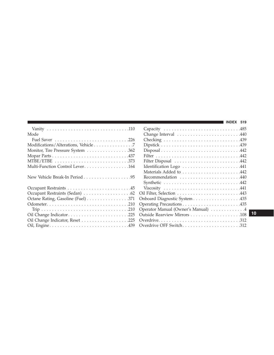 Dodge 2013 Challenger - Owner Manual User Manual | Page 521 / 530