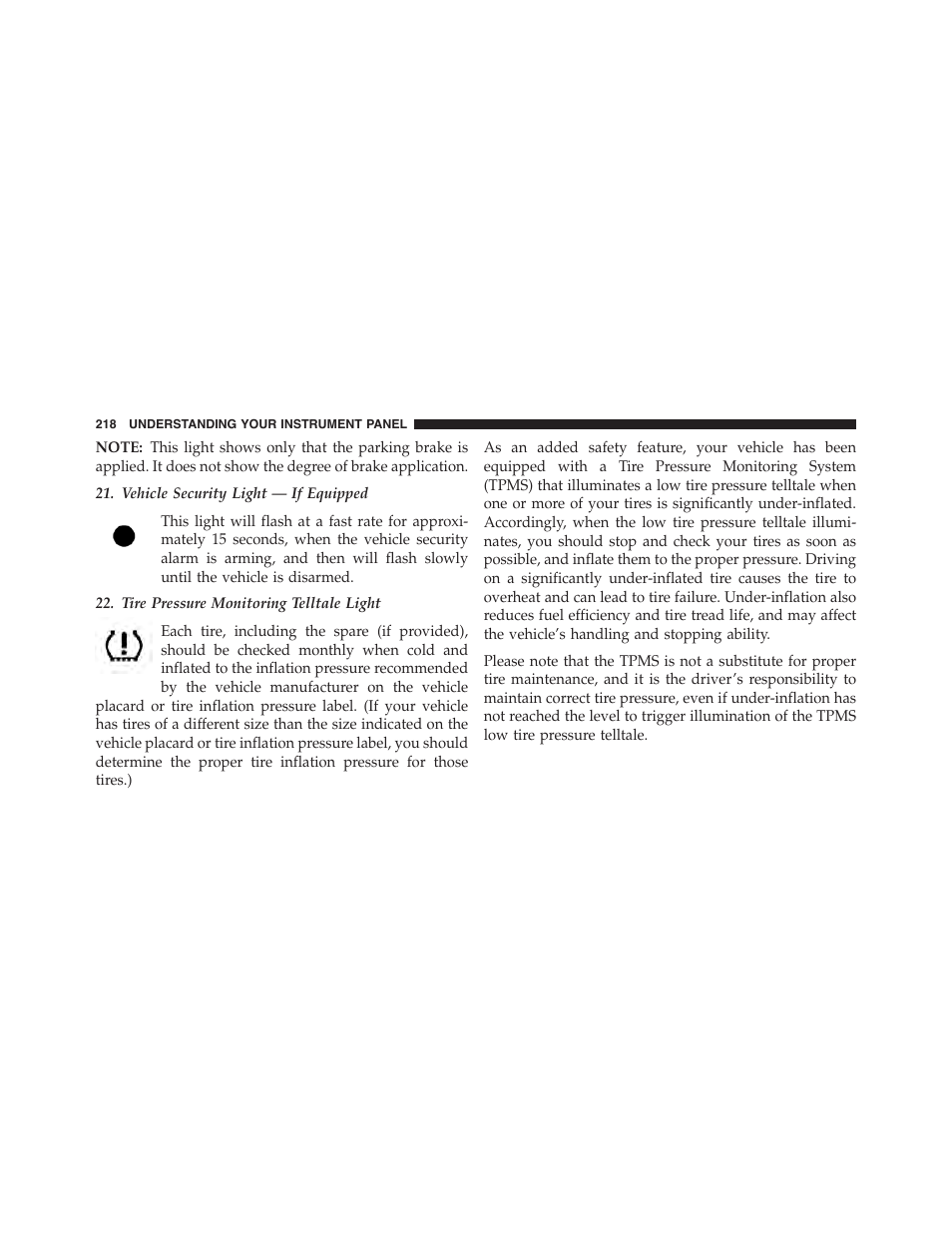 Dodge 2013 Challenger_SRT - Owner Manual User Manual | Page 220 / 520