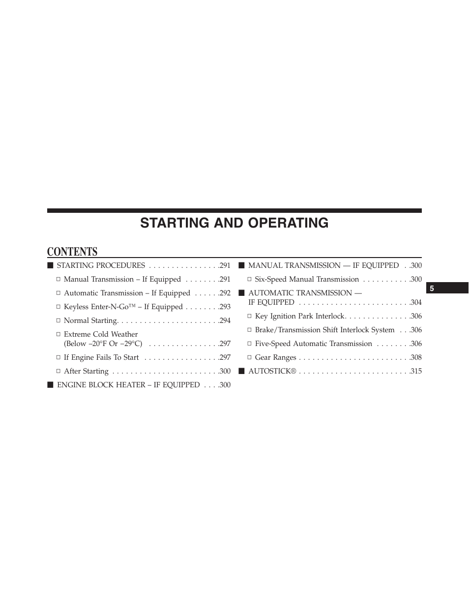 Dodge 2013 Challenger_SRT - Owner Manual User Manual | Page 289 / 520