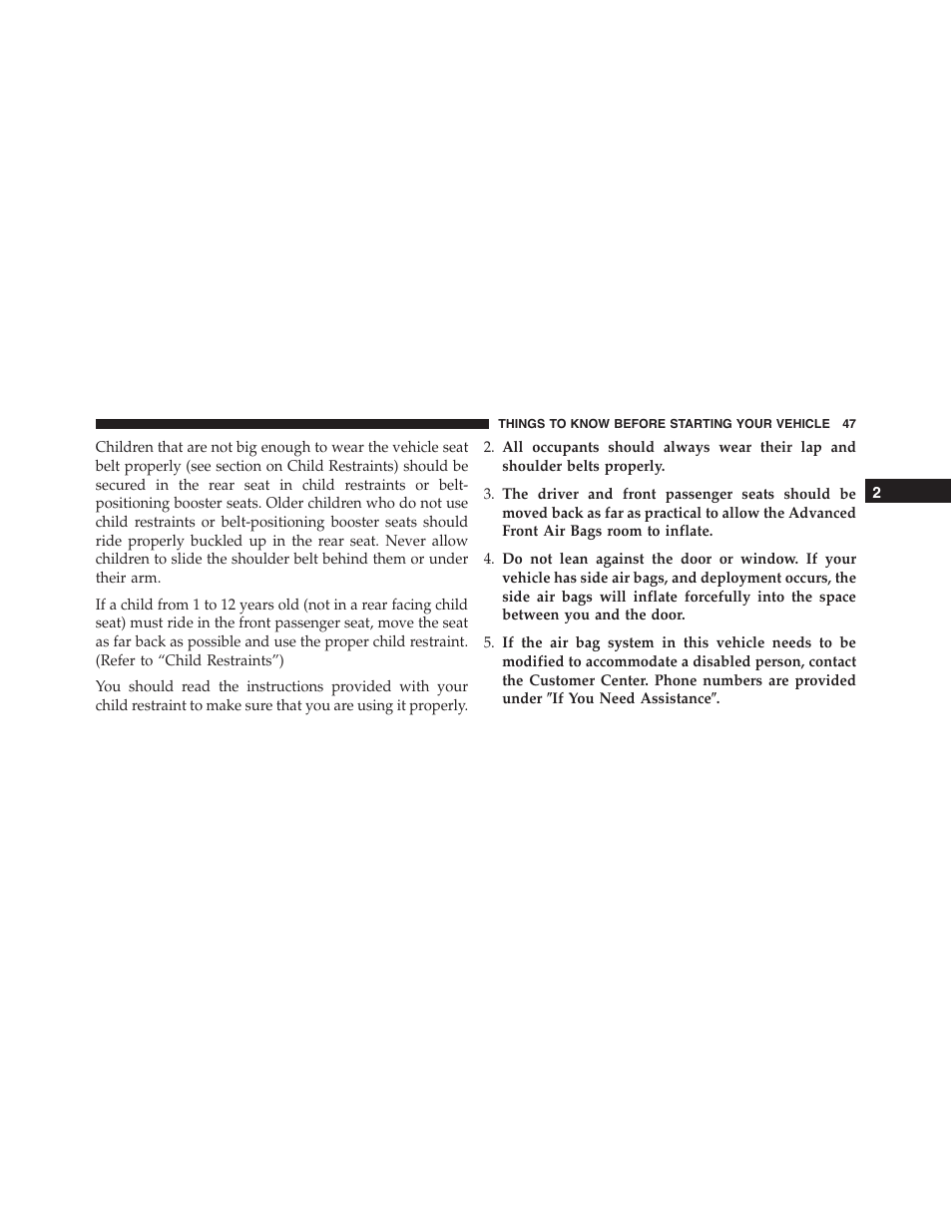 Dodge 2013 Challenger_SRT - Owner Manual User Manual | Page 49 / 520