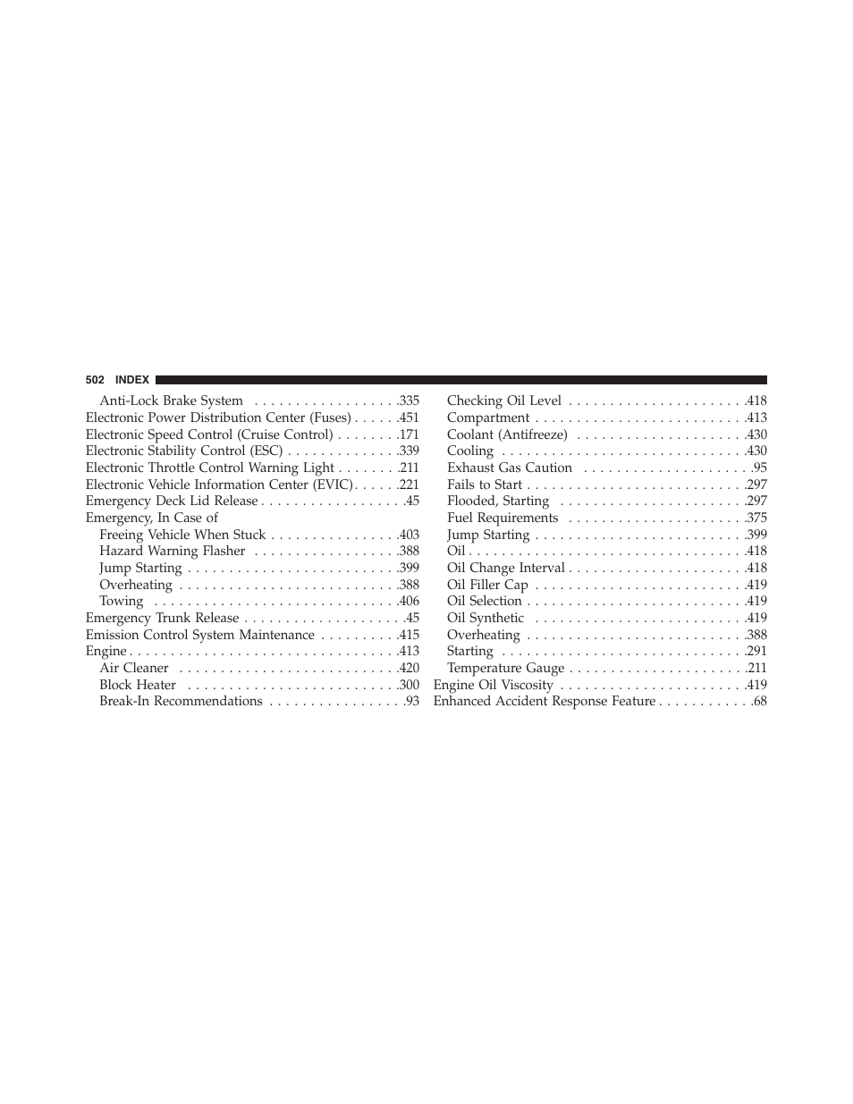 Dodge 2013 Challenger_SRT - Owner Manual User Manual | Page 504 / 520