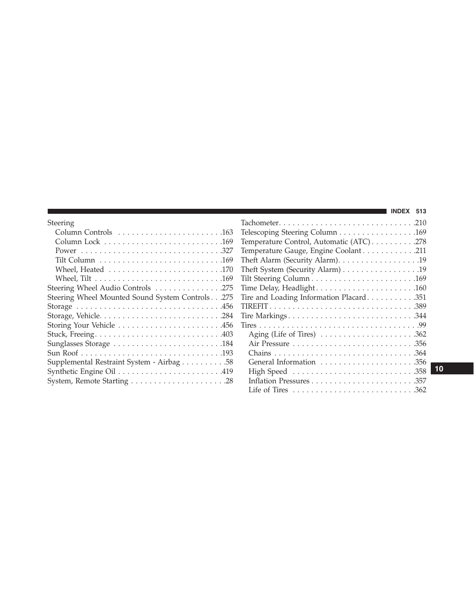 Dodge 2013 Challenger_SRT - Owner Manual User Manual | Page 515 / 520