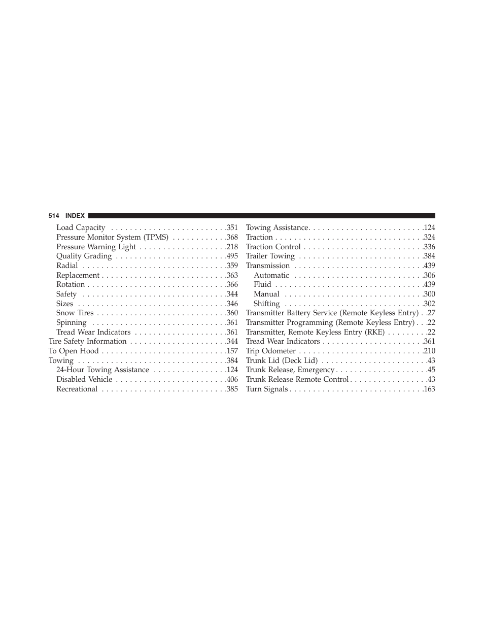 Dodge 2013 Challenger_SRT - Owner Manual User Manual | Page 516 / 520