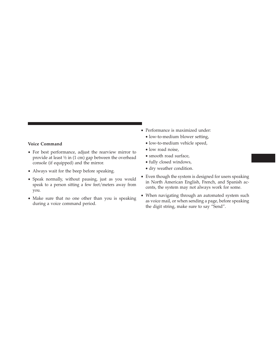 Things you should know about your uconnect® phone, Voice command, Things you should know about your | Uconnect® phone | Dodge 2013 Charger - Owner Manual User Manual | Page 175 / 631